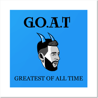 Messi GOAT - Greatest of All Time - ARG 22 Football Posters and Art